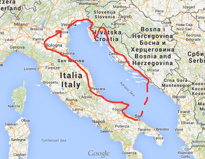 Conseils pour un voyage en vélo tour de la côte adriatique Italie